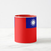 Zwarte Combo Mok met Taiwanese vlag (Midden)