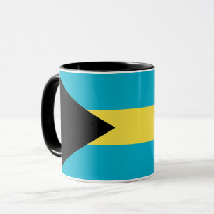Zwarte Combo Mok met vlag van Bahama's