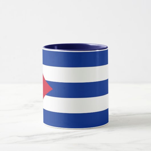 Zwarte Combo Mok met vlag van Cuba (Midden)