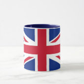 Zwarte Combo-Mok met vlag van het Verenigd Koninkr Mok (Midden)