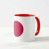 Zwarte Combo Mok met vlag van Japan (Voorkant rechts)