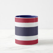 Zwarte Combo Mok met vlag van Thailand (Midden)