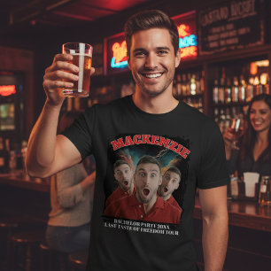 Zwarte Concert 3 Foto en Tekst Persoonlijke Pret T-shirt