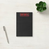 Zwarte confidentiële Post-it Notes (Kantoor)