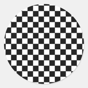 zwarte controlepatronen ronde sticker