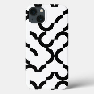 Zwarte, coole, trendy, moderne, stedelijke cirkelk Case-Mate iPhone case