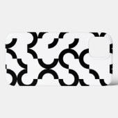 Zwarte, coole, trendy, moderne, stedelijke cirkelk Case-Mate iPhone case (Achterkant (horizontaal))