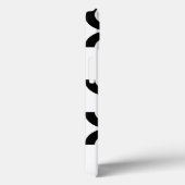 Zwarte, coole, trendy, moderne, stedelijke cirkelk Case-Mate iPhone case (Achterkant / Rechts)