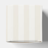 Zwarte Coquette Bow Beige Verjaardag Dessert Bedankdoosjes (Bovenkant)