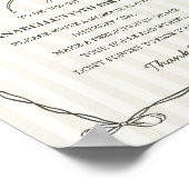 Zwarte Coquette Bow Time Capsule Verjaardagsspel Poster (Hoek)