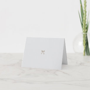 Zwarte Coquette Minimalistische Elegante 50ste Ver Bedankkaart