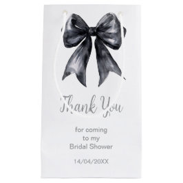 Zwarte Coquette Strik Bruidsdouche Klein Cadeauzakje