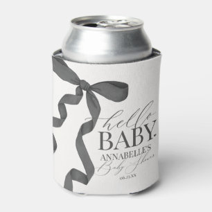 Zwarte Coquette Strik Meisje Baby Shower Dessert T Blikjeskoeler