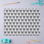 Zwarte Coquette Strik Tissuepapier (Craft)