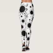 zwarte coronavirus leggings (Achterkant)