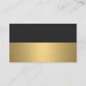 Zwarte Corporate Gold met Monogram Visitekaartje (Achterkant)