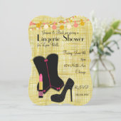 Zwarte corsetellerie met goud kaart (Staand voorkant)