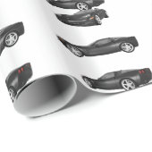 Zwarte corvette cadeaupapier (Rol Hoek)