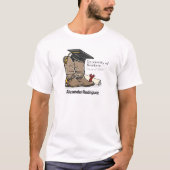 Zwarte Cowboy Boot Afstudeerpet & Diploma T-shirt (Voorkant)