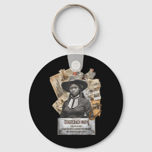 Zwarte Cowgirl Western Rodeo Zwarte Geschiedenis T Sleutelhanger