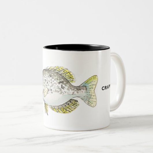Zwarte Crappie-Mok | Mok vis (Voorkant rechts)