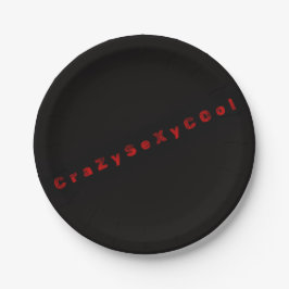 Zwarte CrazySexyCool Thema Borden Papieren Bordje