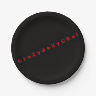 Zwarte CrazySexyCool Thema Borden Papieren Bordje