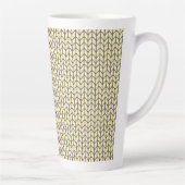 ZWARTE CREAM BREI Hoge Latte Mok (Rechts)
