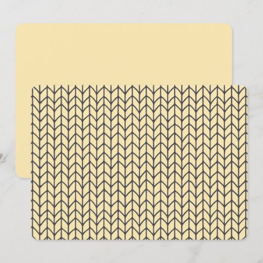 ZWARTE CREAM BREISEL 5x7 Plat Kaart II / Horizonta (Voorkant / Achterkant)