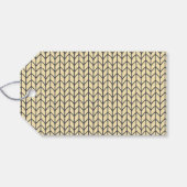 ZWARTE CREAM BREISEL 8,9x5cm Garenetiketjes Cadeaulabel (Achterkant Horizontaal)