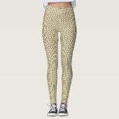 ZWARTE CREAM GEBREIDE Leggings (Voorkant)