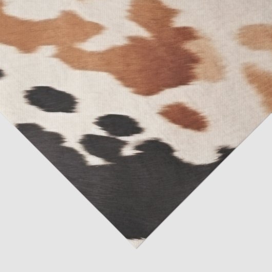 Zwarte Crème Bruine Koehuid Trouw Tissuepapier (Detail)