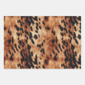 Zwarte Crème Bruine Koeienhuid Trouw Inpakpapier Vel (Voorkant 2)