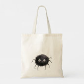 Zwarte Crème Halloween Ballonnen Spin Tote Bag (Achterkant)