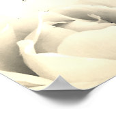 Zwarte Crème Kleurschema Schedel Bruiloft Welkom B Poster (Hoek)