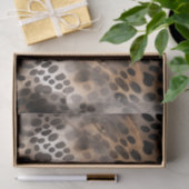 Zwarte Crème Luipaard Dieren Bruidsdouche Tissuepapier (Geschenk)