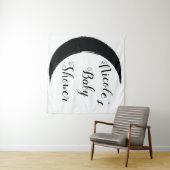 Zwarte Crescent Dark Moon Fotografie Achtergrond Wandkleed (In Situ (horizontaal))