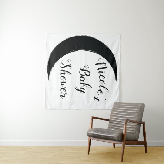 Zwarte Crescent Dark Moon Fotografie Achtergrond Wandkleed (In Situ (horizontaal))