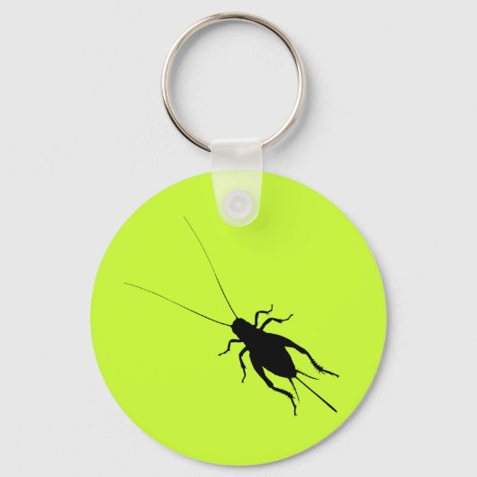 Zwarte cricket sleutelhanger (Voorkant)