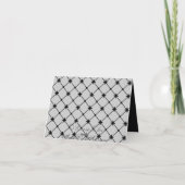 Zwarte Crosses Aangepast Hartelijk dank Bedankkaart (Achterkant)