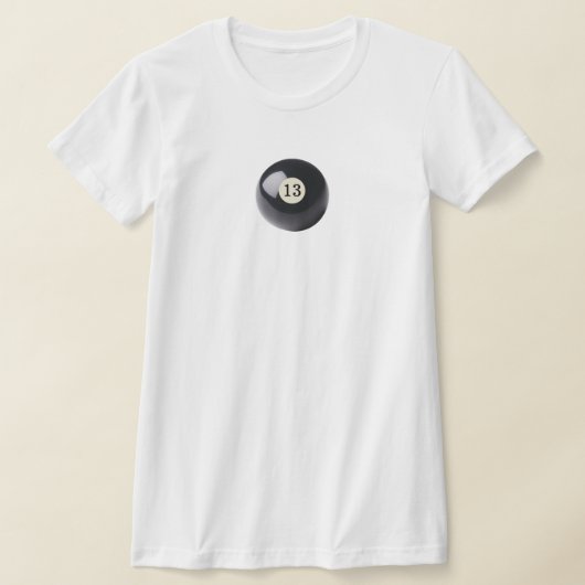 Zwarte Cue Bal 13 T-shirt (Laagn)