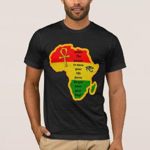 Zwarte Cultuur/Geschiedenis/Ankh/Afrikaans/T-shirt T-shirt