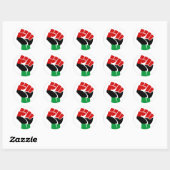 Zwarte cultuur is belangrijk ronde sticker (Vel)