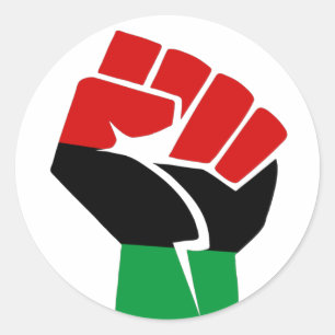 Zwarte cultuur is belangrijk ronde sticker