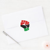 Zwarte cultuur is belangrijk ronde sticker (Envelop)