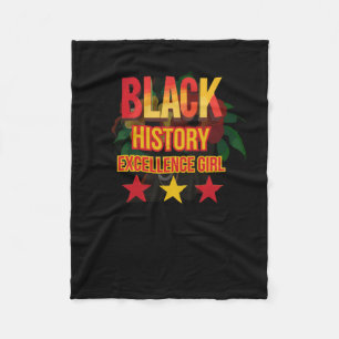 Zwarte Cultuur Zwarte Geschiedenis Periode Sticker Fleece Deken