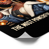 Zwarte Cultuur Zwarte Koningin Schaken Empowerment Poster (Hoek)