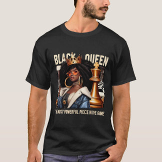 Zwarte Cultuur Zwarte Koningin Schaken Empowerment T-shirt