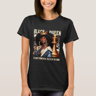 Zwarte Cultuur Zwarte Koningin Schaken Empowerment T-shirt