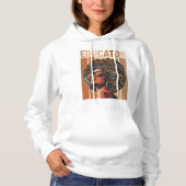 zwarte-cultuuropvoeder hoodie (Voorkant)